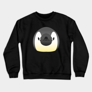 cute babby penguin face Crewneck Sweatshirt